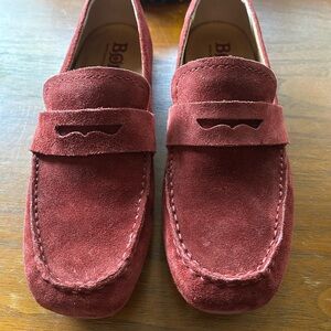 Born Brick Red/Rust Suede Loafers
